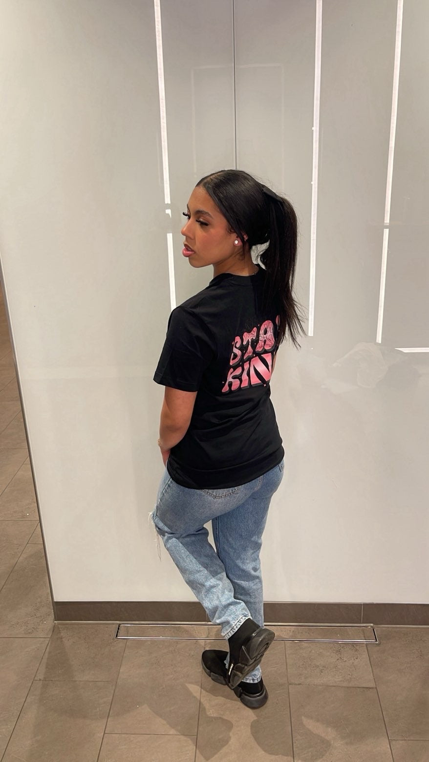 GL DREAM Velvet Black Tee